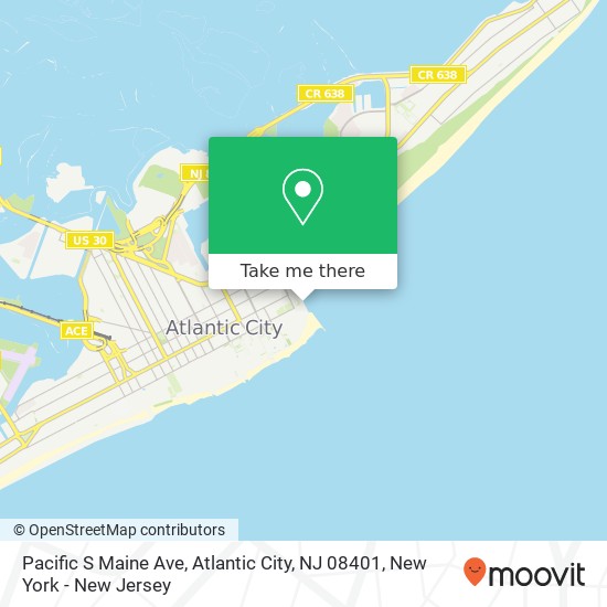 Pacific S Maine Ave, Atlantic City, NJ 08401 map