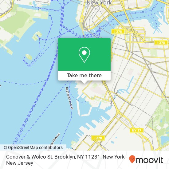 Mapa de Conover & Wolco St, Brooklyn, NY 11231