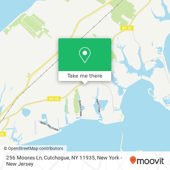 Mapa de 256 Moores Ln, Cutchogue, NY 11935