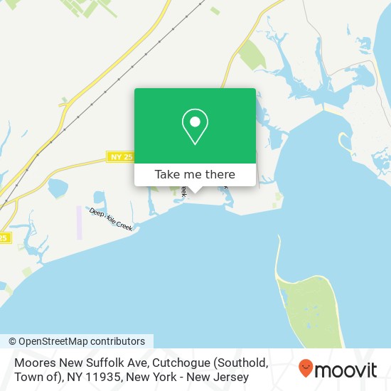 Mapa de Moores New Suffolk Ave, Cutchogue (Southold, Town of), NY 11935