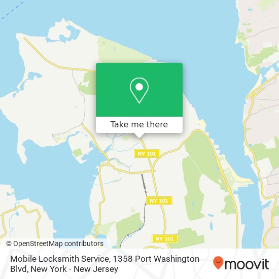 Mapa de Mobile Locksmith Service, 1358 Port Washington Blvd