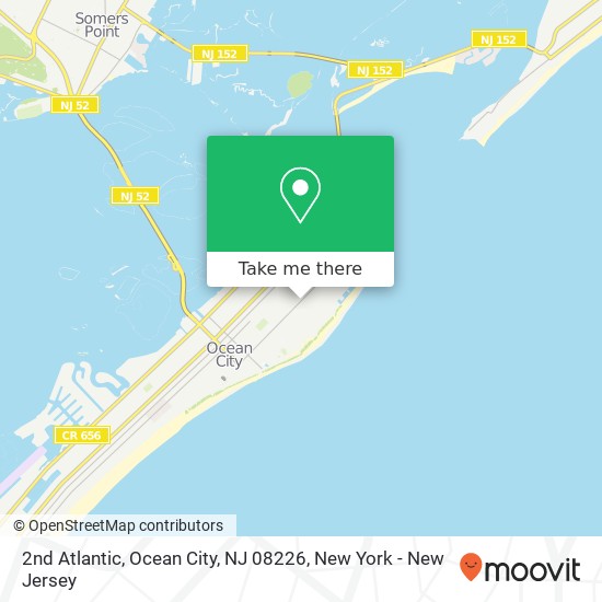 Mapa de 2nd Atlantic, Ocean City, NJ 08226