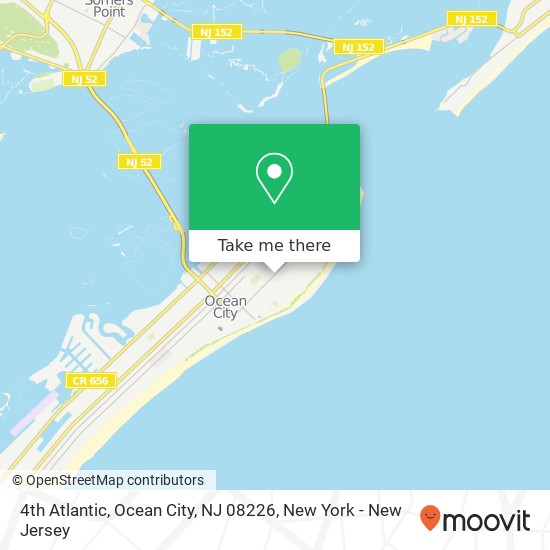 Mapa de 4th Atlantic, Ocean City, NJ 08226