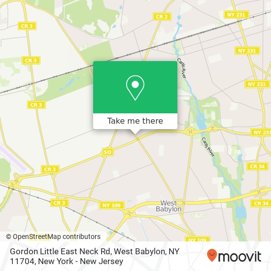 Gordon Little East Neck Rd, West Babylon, NY 11704 map
