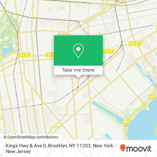 Kings Hwy & Ave D, Brooklyn, NY 11203 map