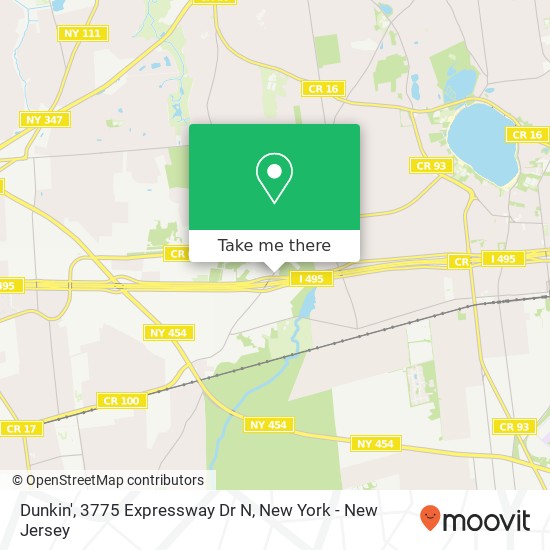 Mapa de Dunkin', 3775 Expressway Dr N