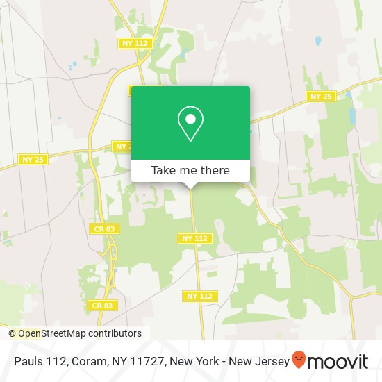 Mapa de Pauls 112, Coram, NY 11727
