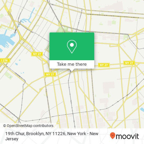 19th Chur, Brooklyn, NY 11226 map