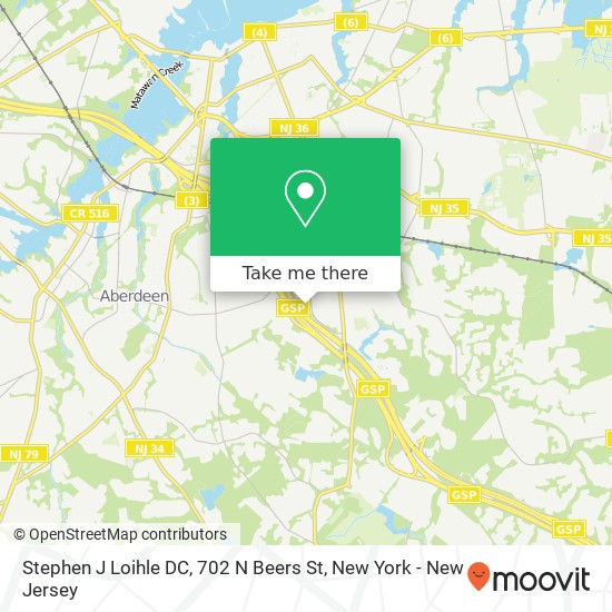 Mapa de Stephen J Loihle DC, 702 N Beers St