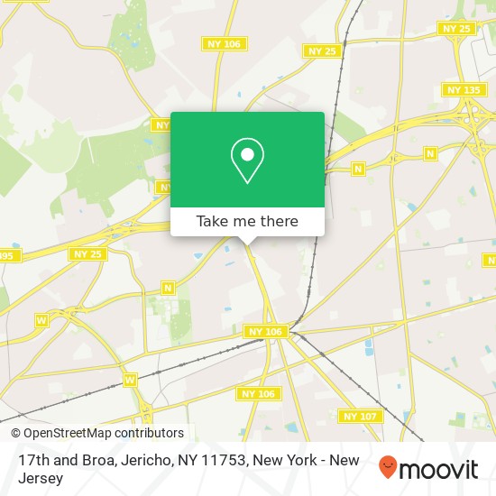17th and Broa, Jericho, NY 11753 map