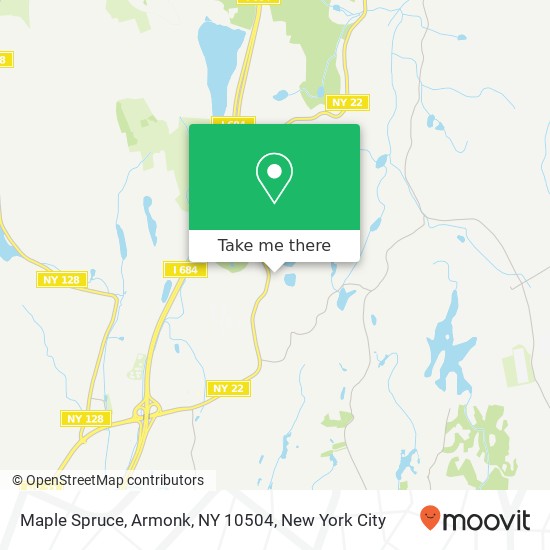 Mapa de Maple Spruce, Armonk, NY 10504