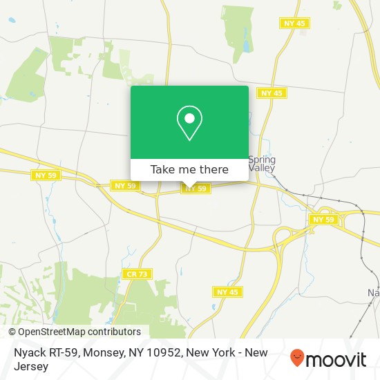 Nyack RT-59, Monsey, NY 10952 map