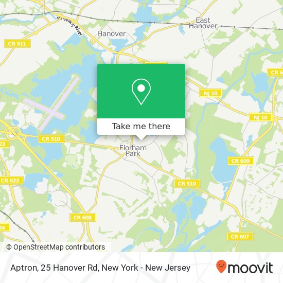 Aptron, 25 Hanover Rd map