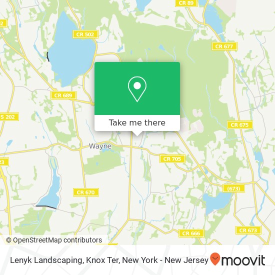 Mapa de Lenyk Landscaping, Knox Ter