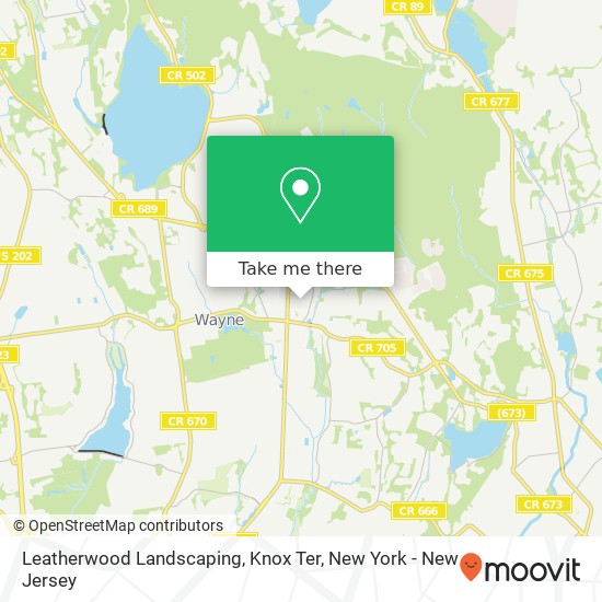 Mapa de Leatherwood Landscaping, Knox Ter