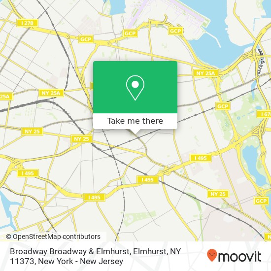 Broadway Broadway & Elmhurst, Elmhurst, NY 11373 map