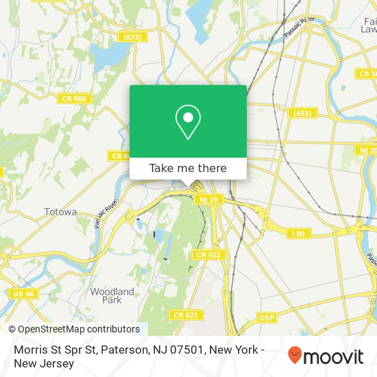 Mapa de Morris St Spr St, Paterson, NJ 07501