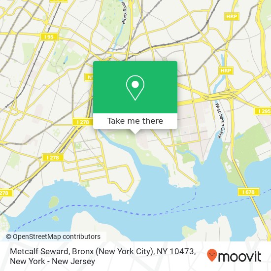 Mapa de Metcalf Seward, Bronx (New York City), NY 10473