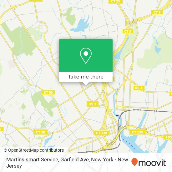 Martins smart Service, Garfield Ave map