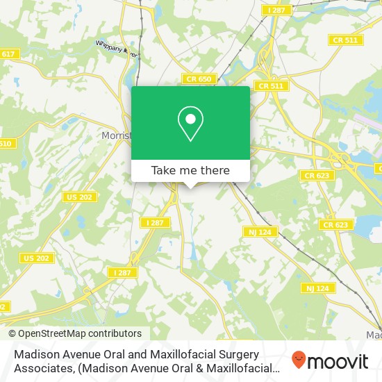 Madison Avenue Oral and Maxillofacial Surgery Associates, map