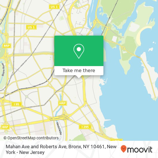 Mapa de Mahan Ave and Roberts Ave, Bronx, NY 10461