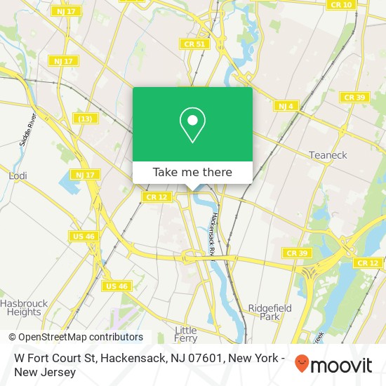 W Fort Court St, Hackensack, NJ 07601 map