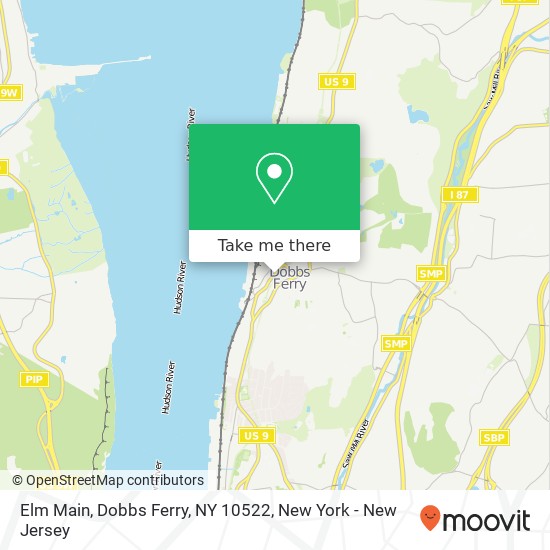 Mapa de Elm Main, Dobbs Ferry, NY 10522