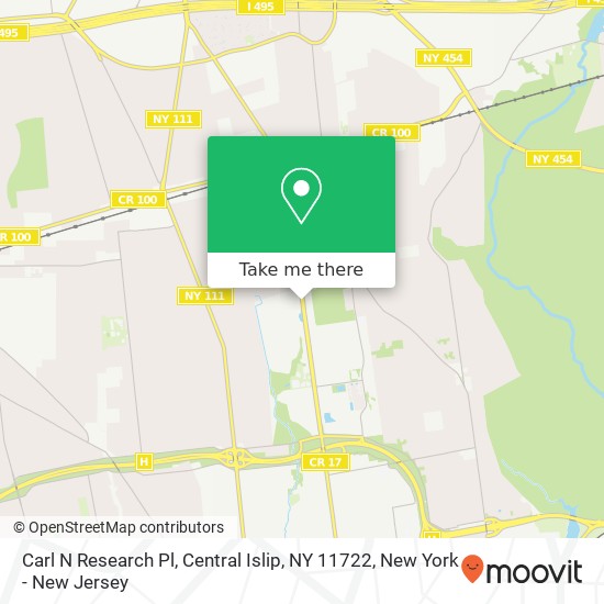 Mapa de Carl N Research Pl, Central Islip, NY 11722