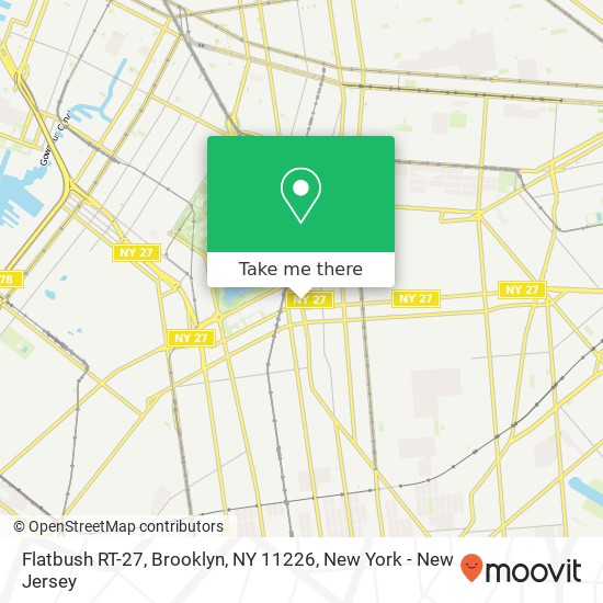 Flatbush RT-27, Brooklyn, NY 11226 map