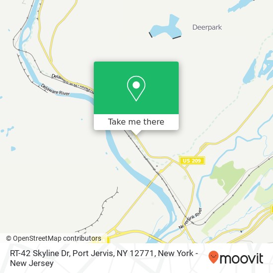 Mapa de RT-42 Skyline Dr, Port Jervis, NY 12771