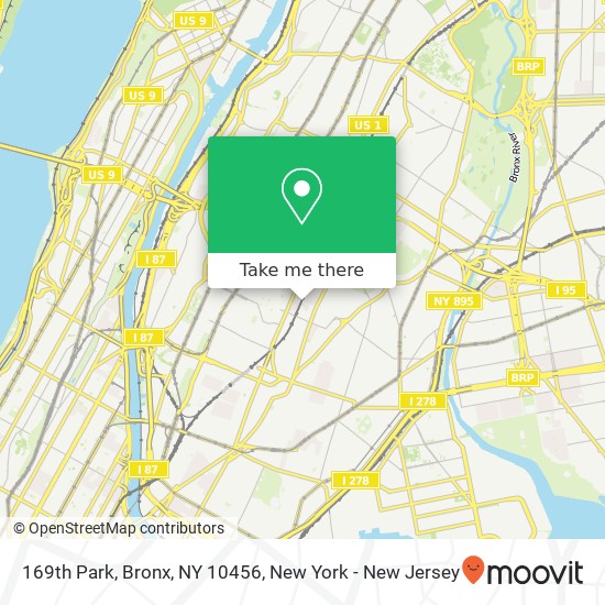 Mapa de 169th Park, Bronx, NY 10456