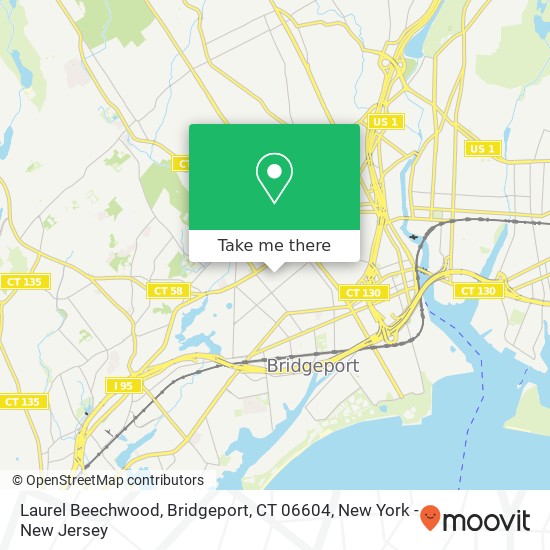Laurel Beechwood, Bridgeport, CT 06604 map