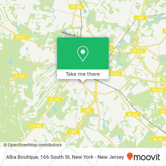 Alba Boutique, 166 South St map