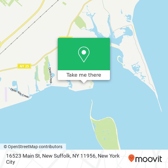 Mapa de 16523 Main St, New Suffolk, NY 11956