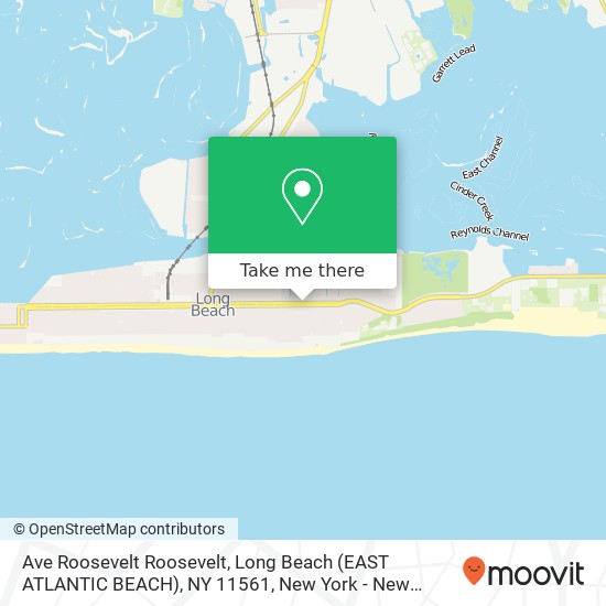 Ave Roosevelt Roosevelt, Long Beach (EAST ATLANTIC BEACH), NY 11561 map