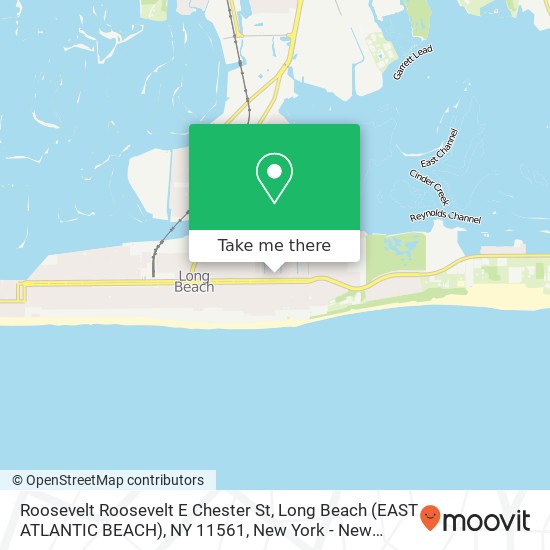 Roosevelt Roosevelt E Chester St, Long Beach (EAST ATLANTIC BEACH), NY 11561 map