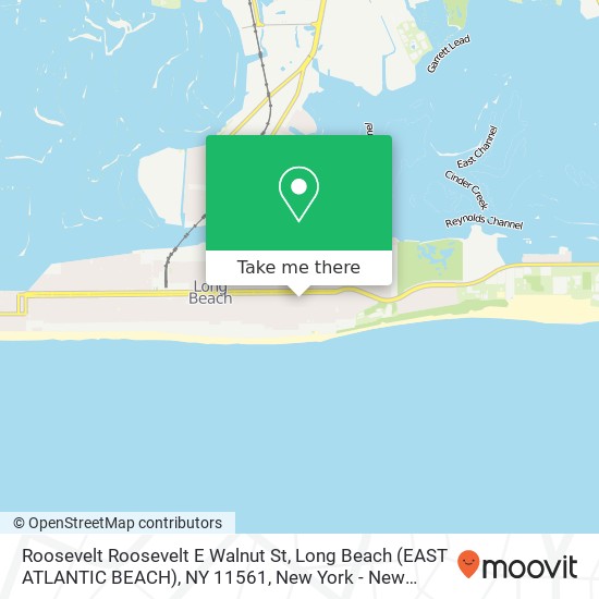 Roosevelt Roosevelt E Walnut St, Long Beach (EAST ATLANTIC BEACH), NY 11561 map