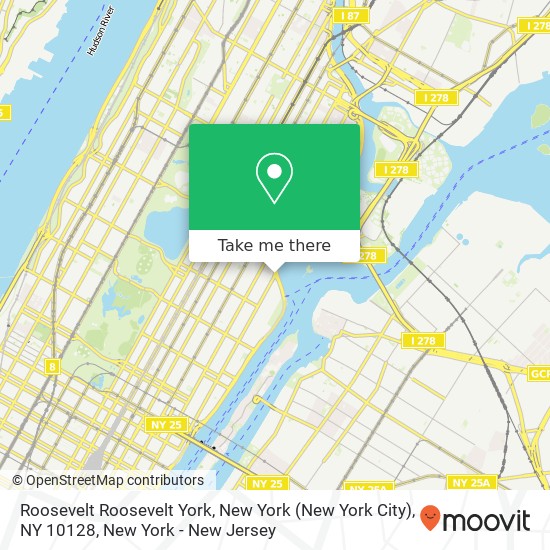 Roosevelt Roosevelt York, New York (New York City), NY 10128 map