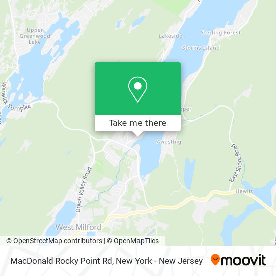 MacDonald Rocky Point Rd map