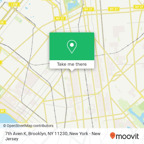 Mapa de 7th Aven K, Brooklyn, NY 11230