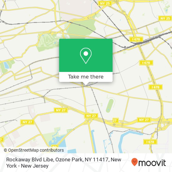 Rockaway Blvd Libe, Ozone Park, NY 11417 map