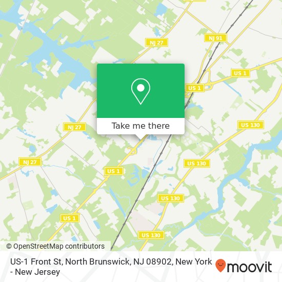 US-1 Front St, North Brunswick, NJ 08902 map