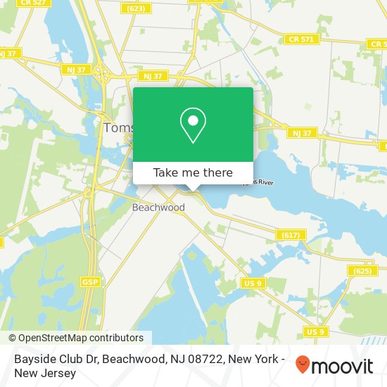 Bayside Club Dr, Beachwood, NJ 08722 map