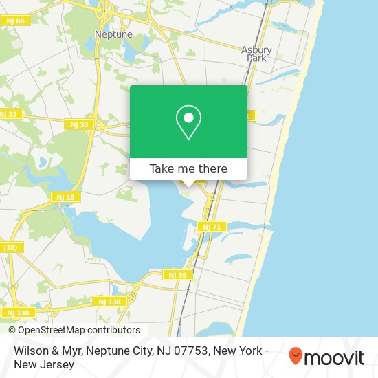 Mapa de Wilson & Myr, Neptune City, NJ 07753