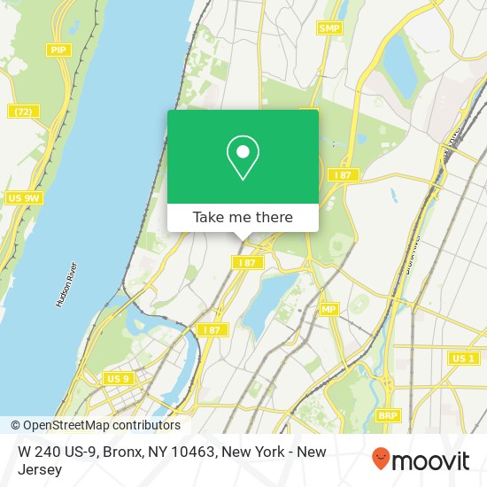 Mapa de W 240 US-9, Bronx, NY 10463