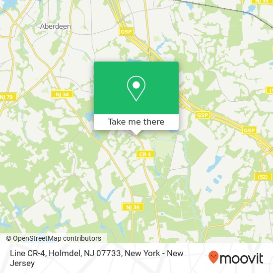 Line CR-4, Holmdel, NJ 07733 map