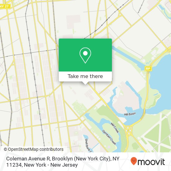 Coleman Avenue R, Brooklyn (New York City), NY 11234 map