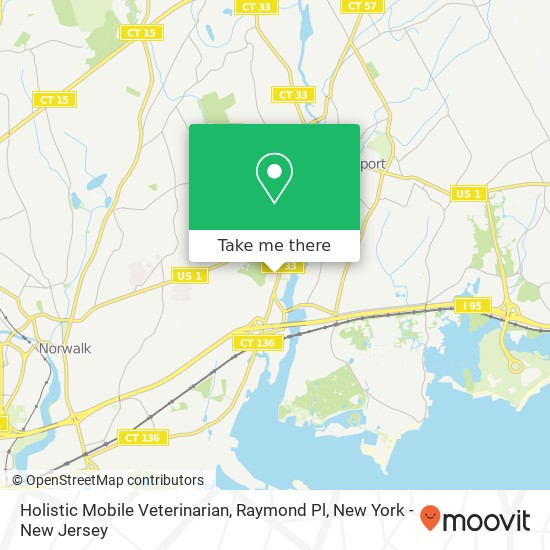 Holistic Mobile Veterinarian, Raymond Pl map