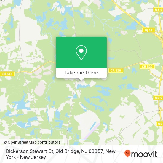 Mapa de Dickerson Stewart Ct, Old Bridge, NJ 08857