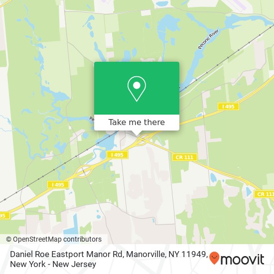 Mapa de Daniel Roe Eastport Manor Rd, Manorville, NY 11949